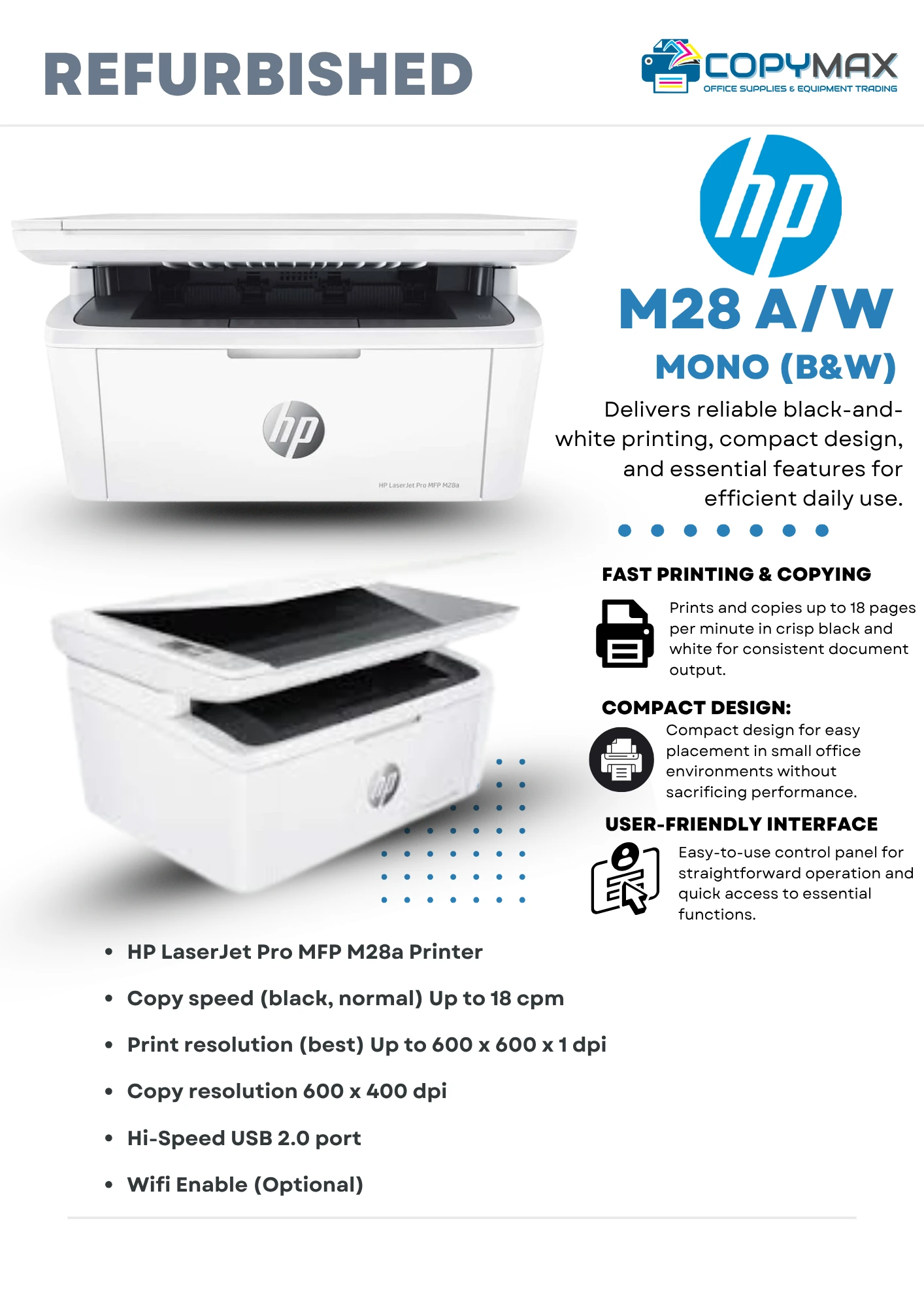 HP M28a_w Mono (B&W) printer for sale manila philippines HP M28a_w Mono (B&W)