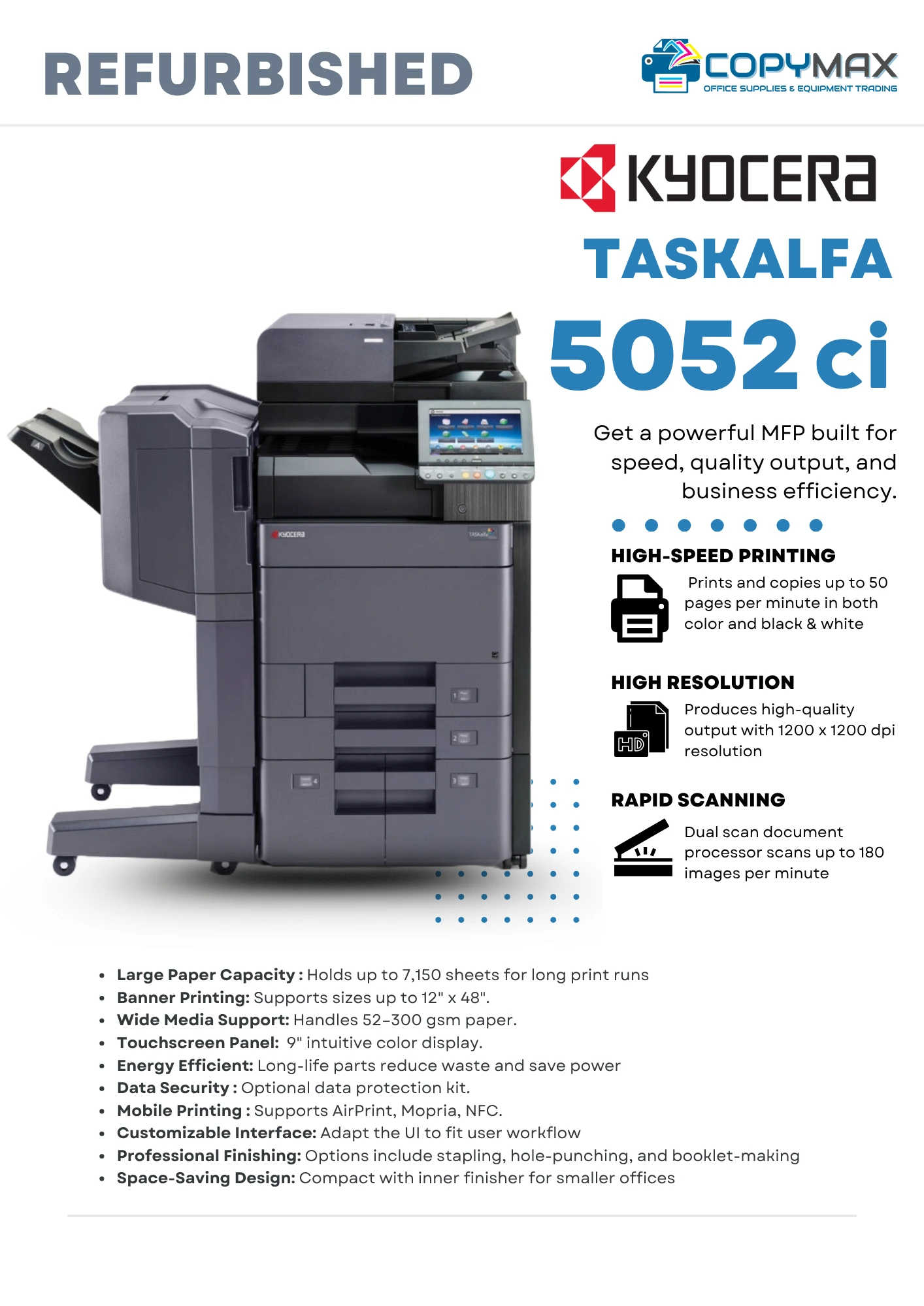 printer for sale manila philippines Kyocera TASKalfa 5052ci